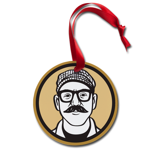 Josh’s Pickles Icon & Powered by Pickles Holiday Ornament - white