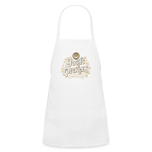 Josh's Pickles Logo Youth Apron - white