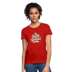 Josh's Pickles Logo Women's T-Shirt - red