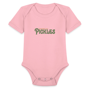 Powered by Pickles Baby Onesie - light pink