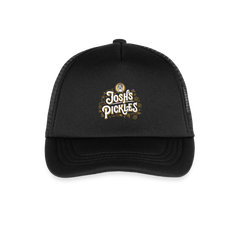 Josh's Pickles Logo Kid's Trucker Cap - black