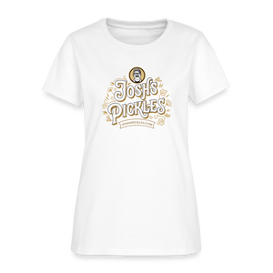 Josh's Pickles Logo Women's T-Shirt - white