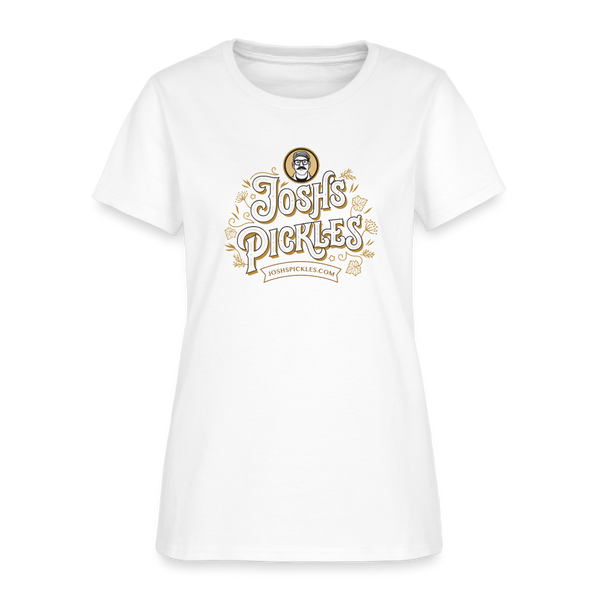 Josh's Pickles Logo Women's T-Shirt - white