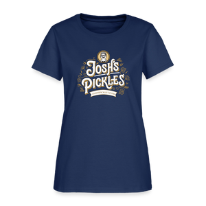 Josh's Pickles Logo Women's T-Shirt -  blue dusk