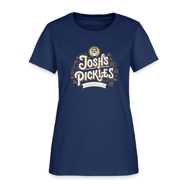 Josh's Pickles Logo Women's T-Shirt -  blue dusk