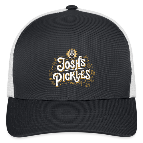 Josh's Pickles FlexFit Hat - dark gray/white