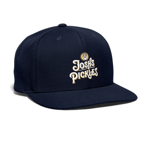 Josh's Pickles Logo Snapback Baseball Cap - navy