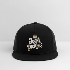 Josh's Pickles Logo Trucker Hat - black/black