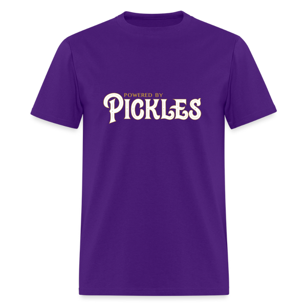 Powered by Pickles T-Shirt - purple