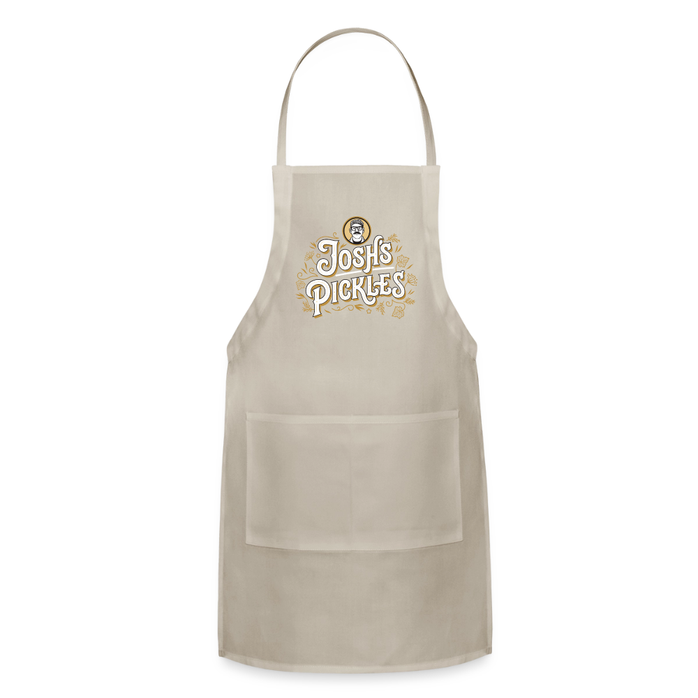 Josh's Pickles Logo Apron - natural