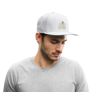 Josh's Pickles Logo Snapback Baseball Cap - white