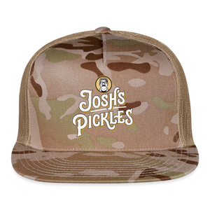 Josh's Pickles Logo Trucker Hat - MultiCam\tan