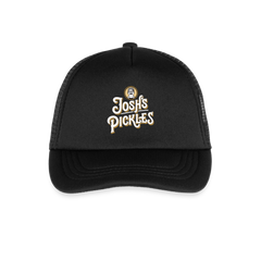 Josh's Pickles Logo Youth Trucker Hat - black