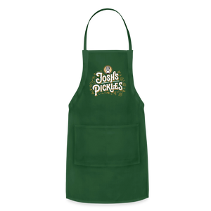 Josh's Pickles Logo Apron - forest green