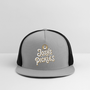 Josh's Pickles Logo Trucker Hat - gray/black