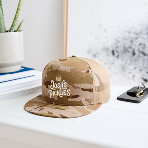 Josh's Pickles Logo Trucker Hat - MultiCam\tan