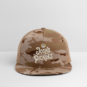 Josh's Pickles Logo Trucker Hat - MultiCam\tan