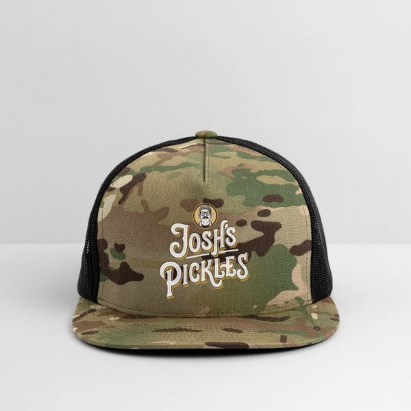 Josh's Pickles Logo Trucker Hat - MultiCam\black