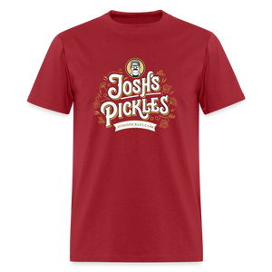 Josh's Pickles Logo 100% Cotton T-Shirt - true red