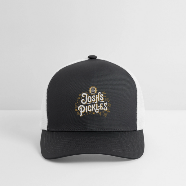 Josh's Pickles FlexFit Hat - dark gray/white