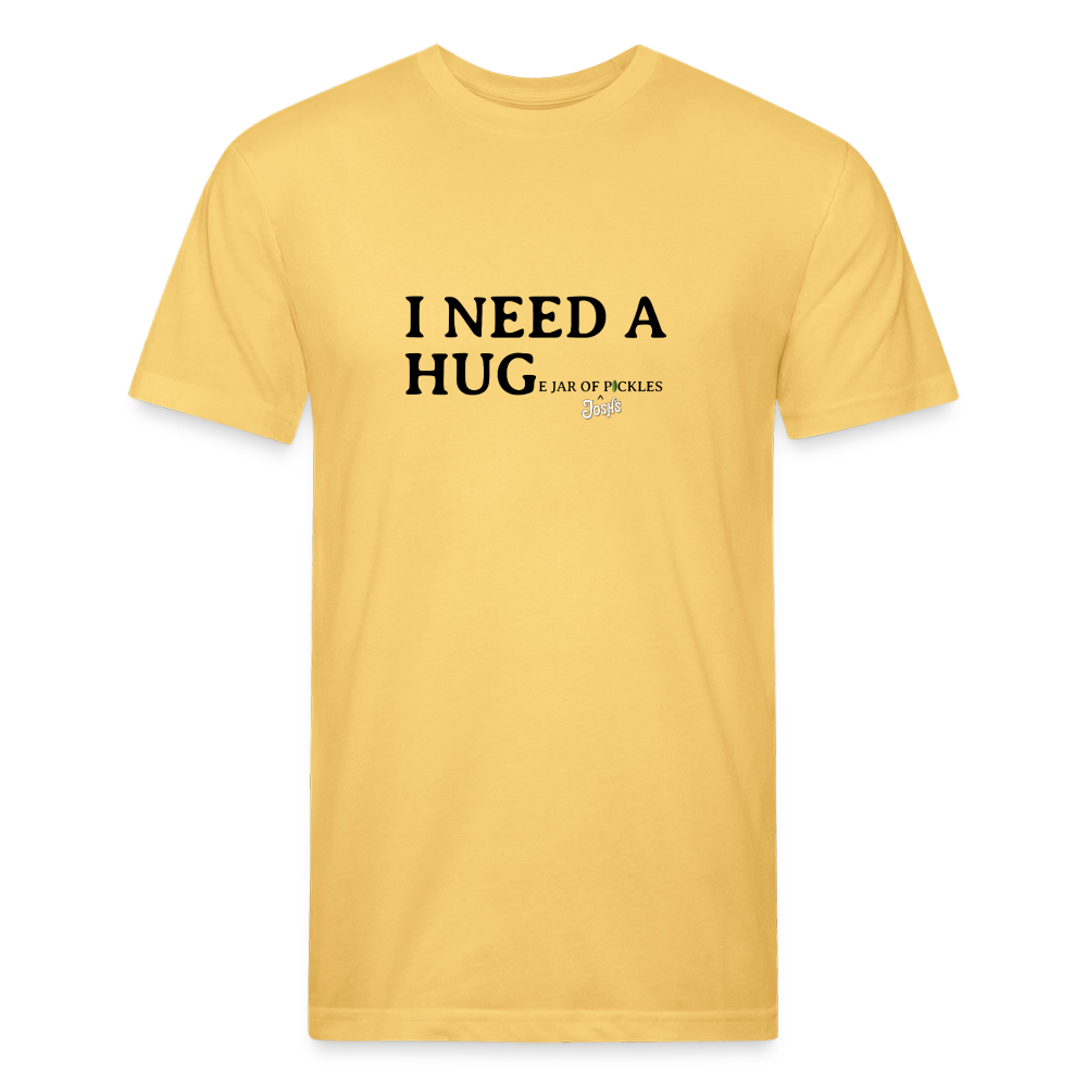 I NEED A HUGe Jar of Pickles Fitted Cotton-Poly T-Shirt - pastel yellow