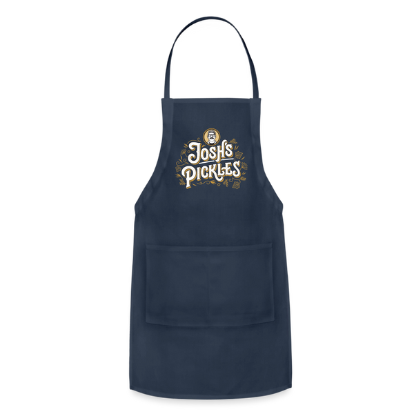 Josh's Pickles Logo Apron - navy