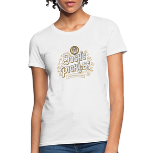 Josh's Pickles Logo Women's T-Shirt - white