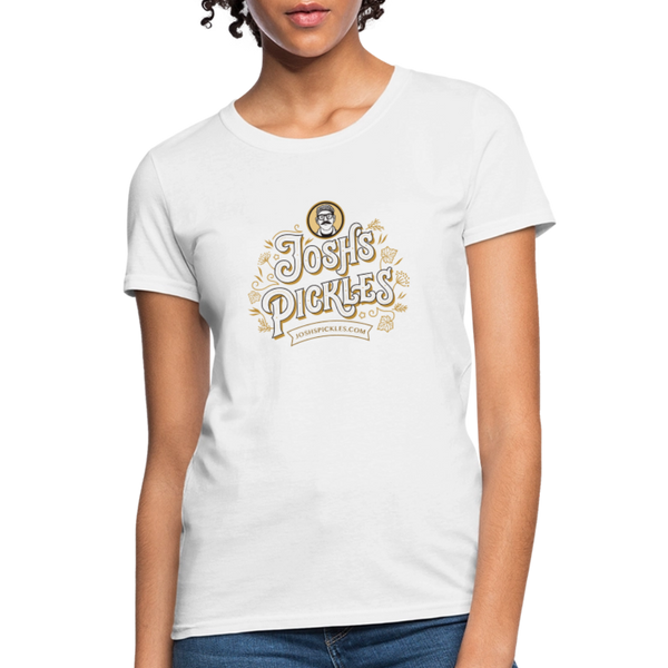 Josh's Pickles Logo Women's T-Shirt - white
