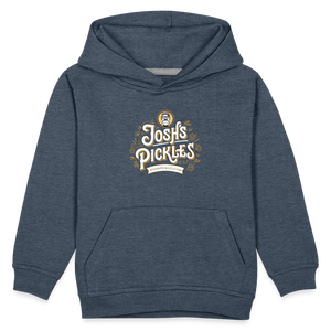 Josh's Pickles Logo Kids‘ Hoodie - heather denim