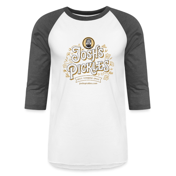 Baseball 3/4 length sleeve t-shirt - white/charcoal