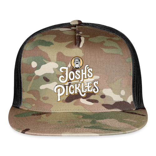 Josh's Pickles Logo Trucker Hat - MultiCam\black