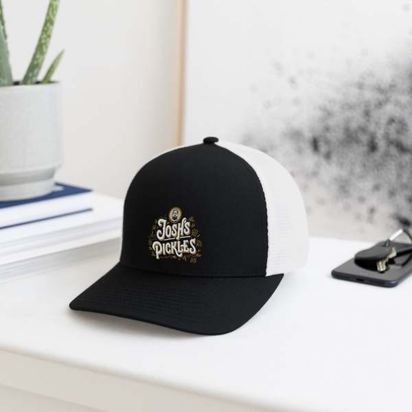 Josh's Pickles FlexFit Hat - black/white