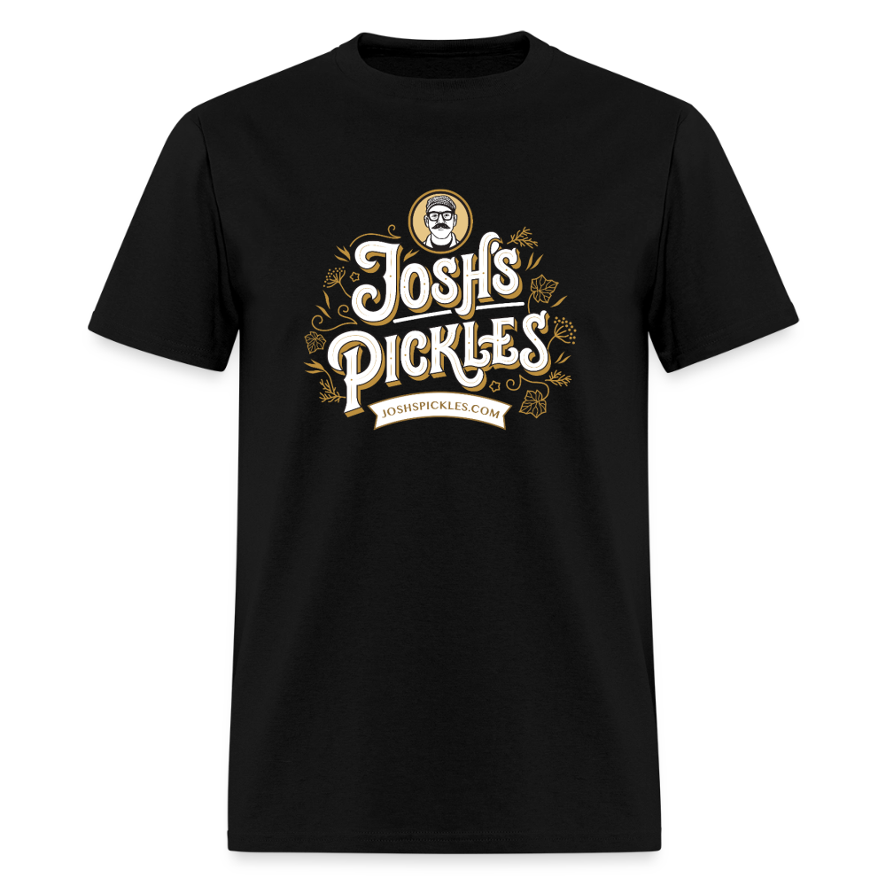 Josh’s Pickles Logo 100% Cotton T-Shirt - black