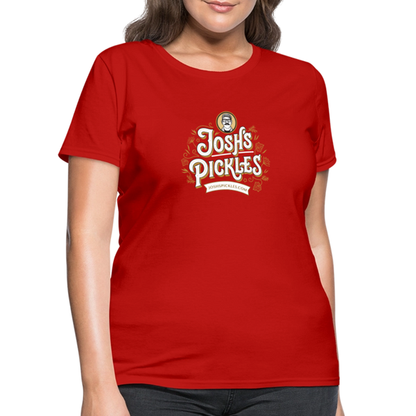 Josh's Pickles Logo Women's T-Shirt - red