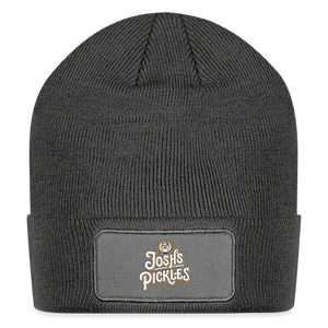 Josh's Pickles Logo Beanie - charcoal grey