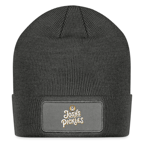 Josh's Pickles Logo Beanie - charcoal grey