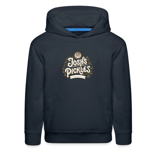 Josh's Pickles Logo Kids‘ Hoodie - navy