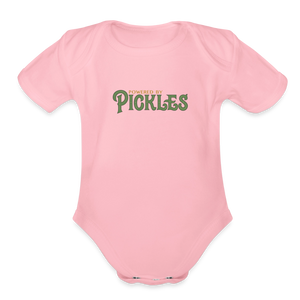 Powered by Pickles Baby Onesie - light pink