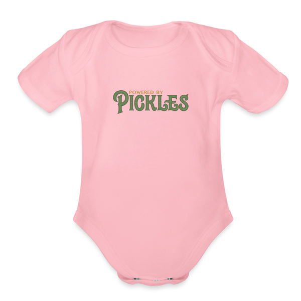 Powered by Pickles Baby Onesie - light pink