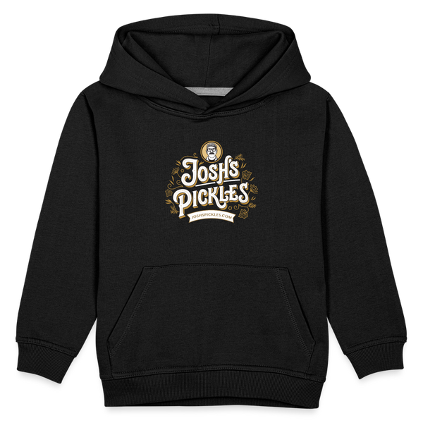 Josh's Pickles Logo Kids‘ Hoodie - black