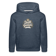 Josh's Pickles Logo Kids‘ Hoodie - heather denim