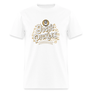 Josh's Pickles Logo 100% Cotton T-Shirt - white