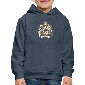 Josh's Pickles Logo Kids‘ Hoodie - heather denim