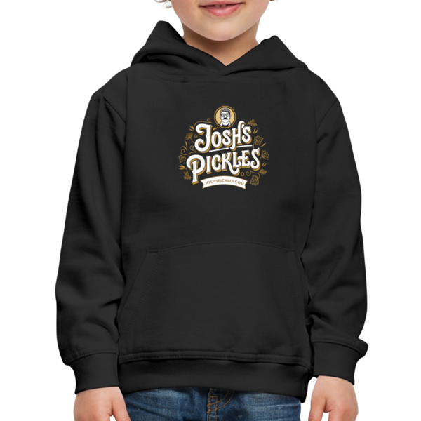 Josh's Pickles Logo Kids‘ Hoodie - black