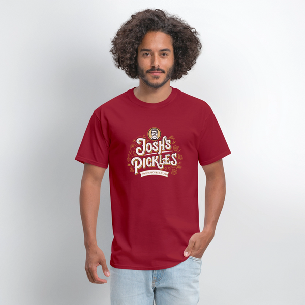 Josh's Pickles Logo 100% Cotton T-Shirt - true red