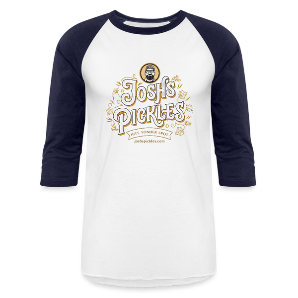 Baseball 3/4 length sleeve t-shirt - white/navy