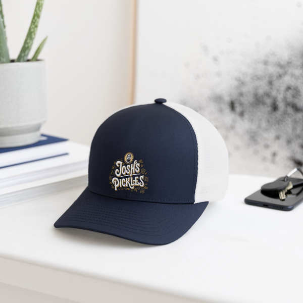 Josh's Pickles FlexFit Hat - navy/white