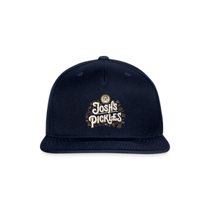Josh's Pickles Logo Snapback Baseball Cap - navy