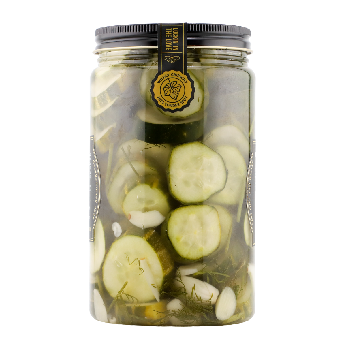 Heritage Dill Slices 35 fl oz jar, back view