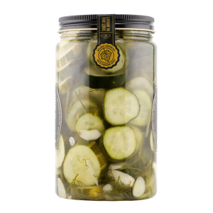 Heritage Dill Slices 35 fl oz jar, back view
